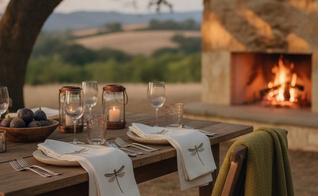 Dinner & Cloth Napkin Dragonflies