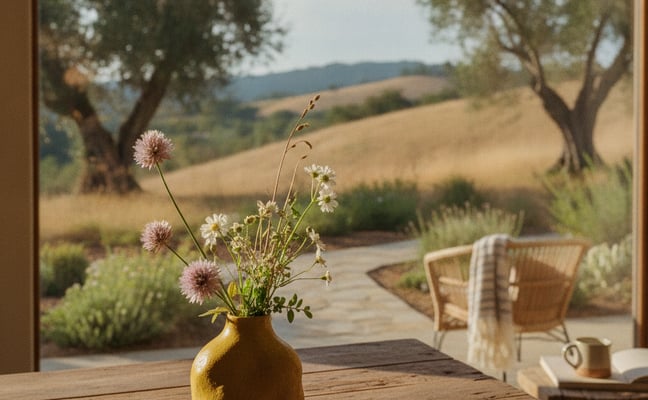 Chive Pooley Ceramic Bud Vase-Mustard