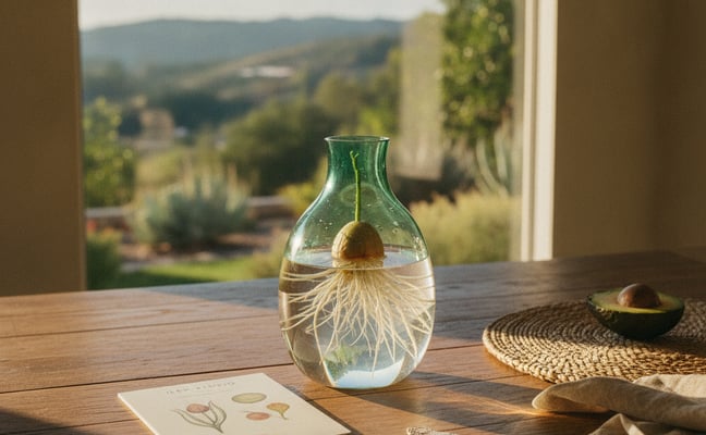 Avocado vase-Emerald Green