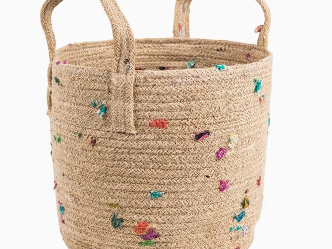 Bright Bits Jute Basket